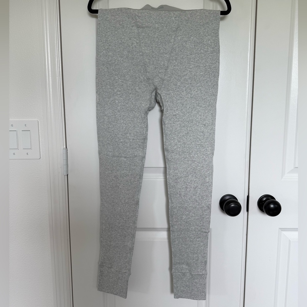 SKIMS Grey Cotton Rib Legging
